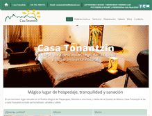 Tablet Screenshot of casatonantzin.com.mx